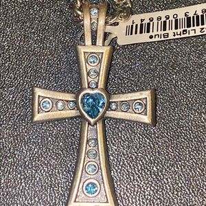 AUSTRALIAN HOLY CROSS REVERSIBLE SIDE PEWTER WITH NECK-CHAIN NEW BOX !!